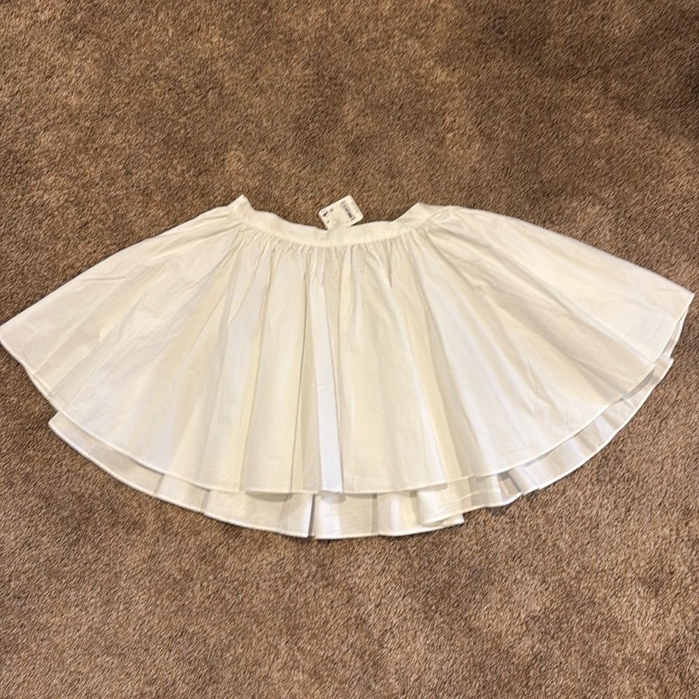 Free People White Circle Skater Skirt